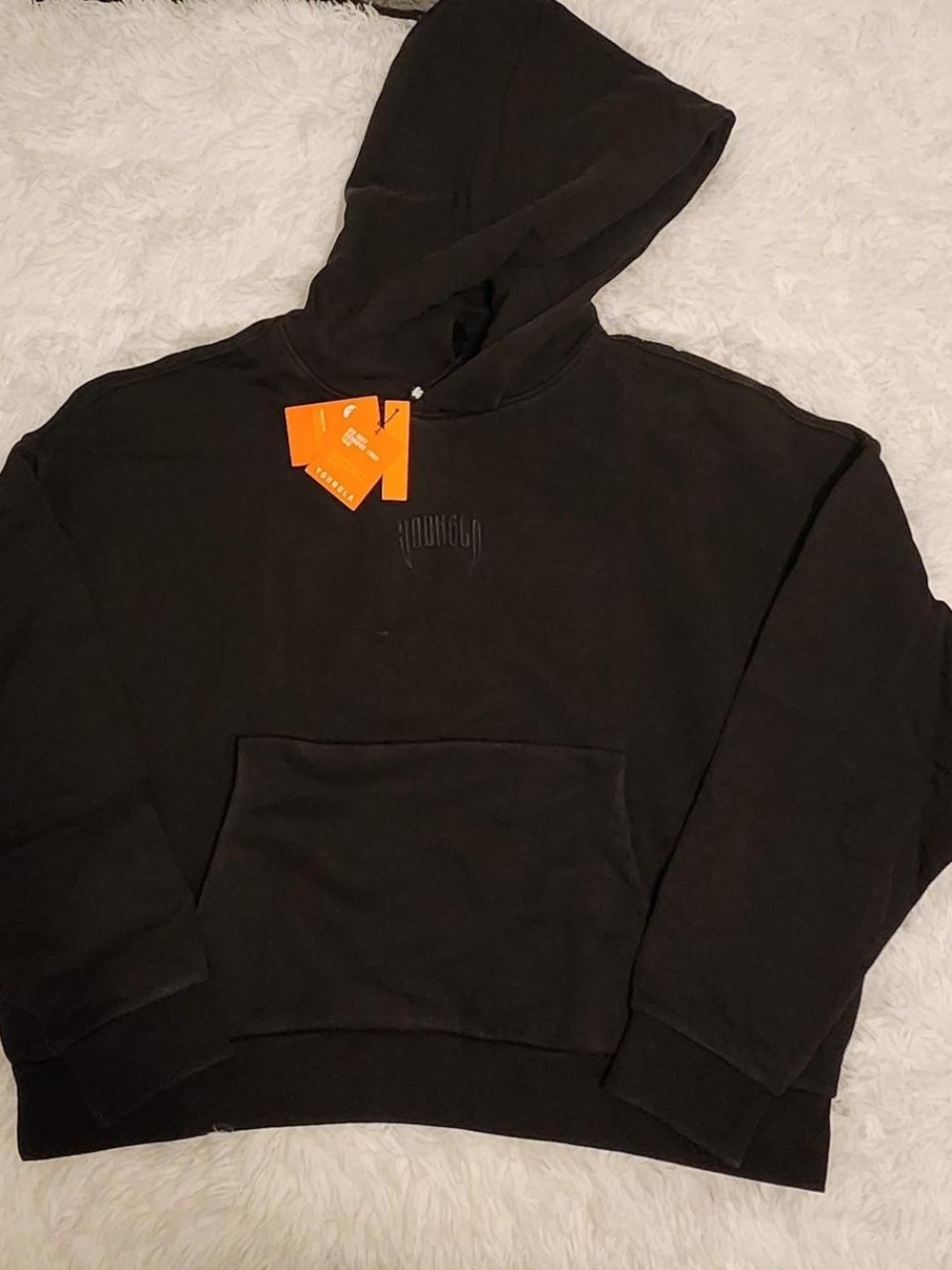 New! YoungLA Chaos black wash hoodie. Size M. Super heavyweight and oversized.